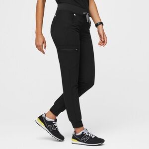 Zamora Jogger Scrub Pants FIGS Black Size Medium